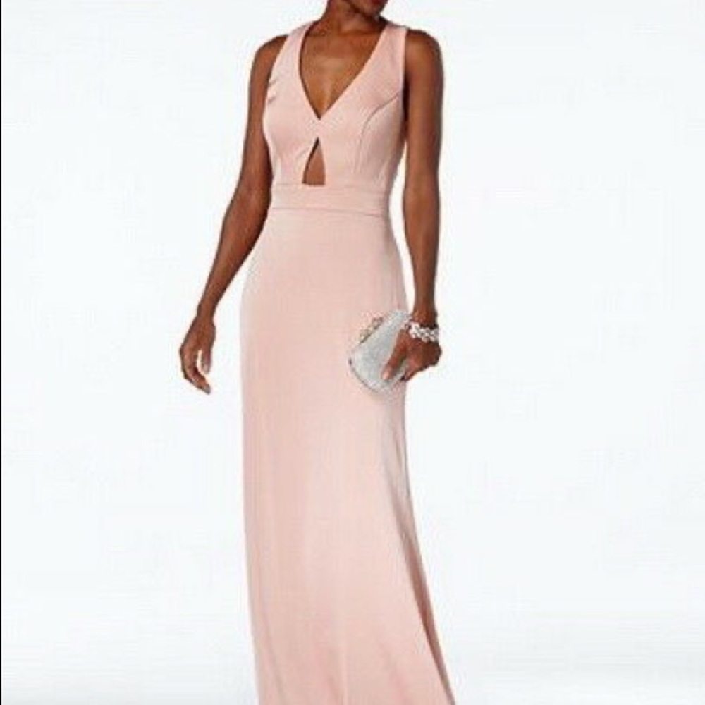 Xscape blush maxi dress
